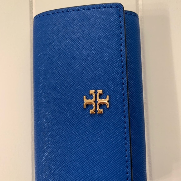 Tory Burch Accessories - Tory Burch Emerson Key case in Bondi Blue leather